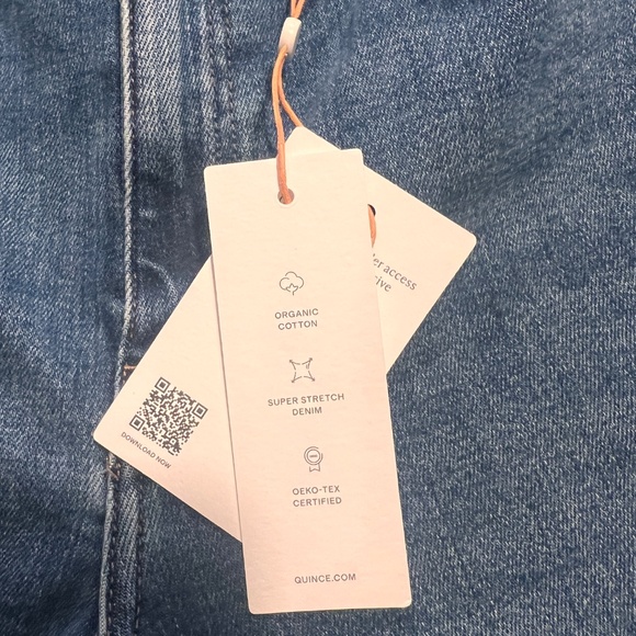 Quince Bella Stretch Wide Leg High RiseJeans - Size 29 NWT - Picture 4 of 5